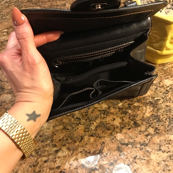 Vintage Brighton Black Leather Purse - Picture 7 of 8